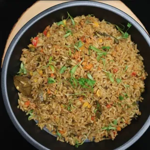 a bowl of fried rice