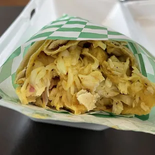 This place was so good.  Their Chicken Shawarma was to die for.  We also got loaded fries.   So good!