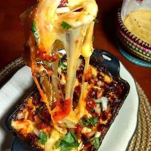 Queso Fundido con chorizo!