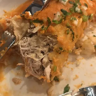 Chicken Budin Azteca Pulled Chicken