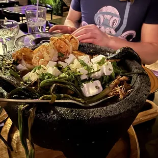 Molcajete (shrimp added)