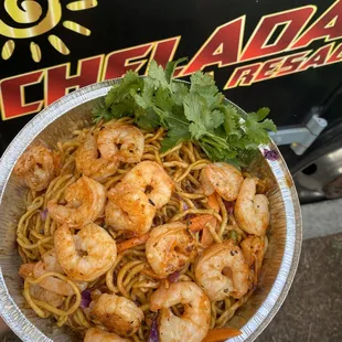 Sweet and spicy chow mein