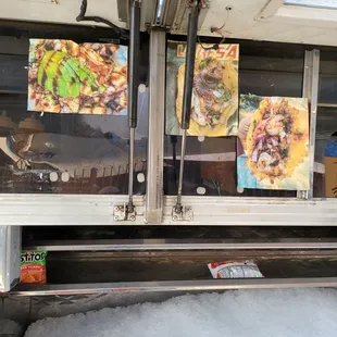 the inside of a food truck