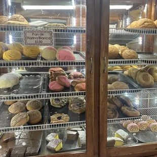 A little weird that the pastries were inside a China cabinet but they were delicious despite the looks