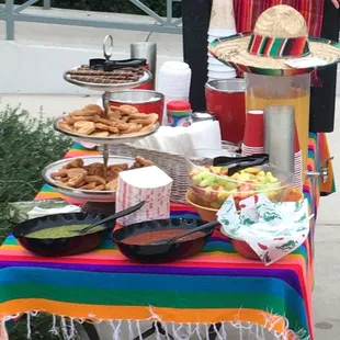 Catering Chela's tacos thanks Frost Bank