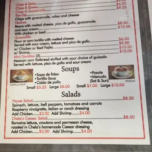 Menu as of 4/6/24
