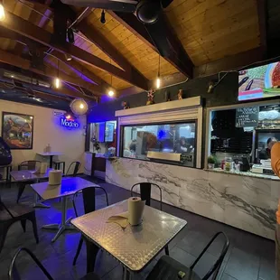 the interior of a restaurant