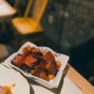 Braised pork belly
