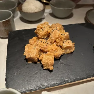 Sauteed crab w. duck egg yolk
