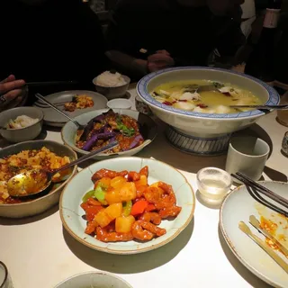 Eggpant in garlic sauce