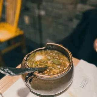 West lake minced beef soup w. watershield