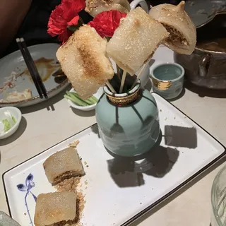 Fried sticky rice pancake(6 pieces)