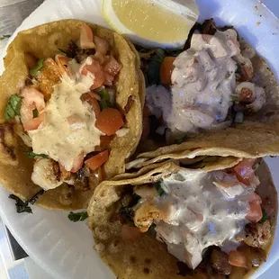 Tacos de camarón
