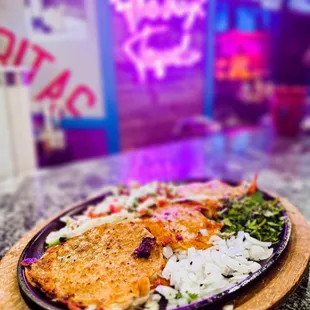a plate of food