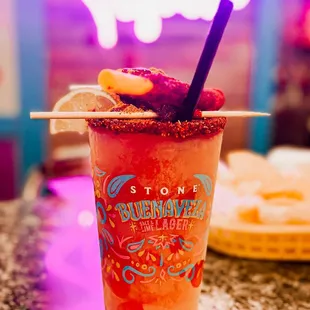 a strawberry margarita