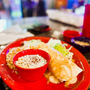 a plate of food