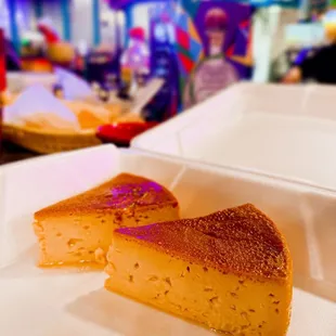 a piece of cheesecake