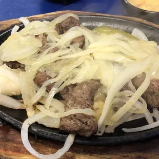 Single order of beef fajitas