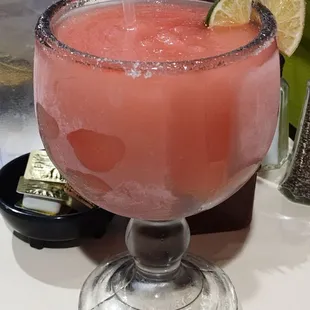 Refreshing strawberry margarita!  :)