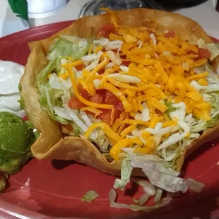 The chicken taco salad is delicious!  I will definitely order again soon!