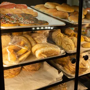 a variety of baked goods