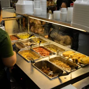 a woman preparing food