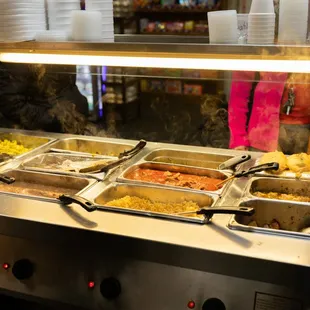 a variety of food items