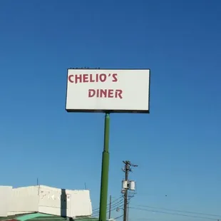 The resturant&apos;s exterior sign