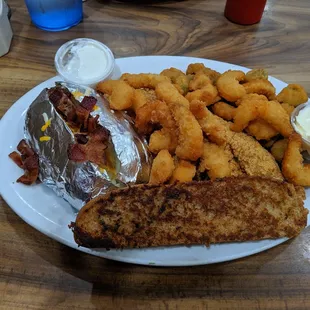 Seafood platter.