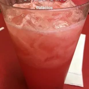 Fresh watermelon juice. :)