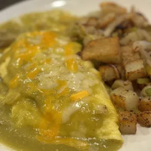 Chili Verde omelette