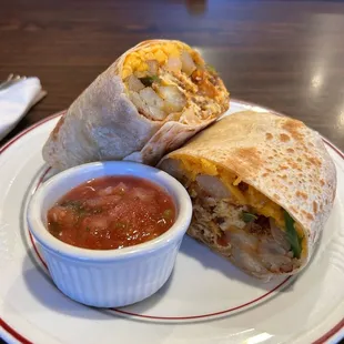 Breakfast Burrito (w/optional chorizo add-on)