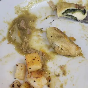 This is what left of their Chile Relleno breakfast plate.