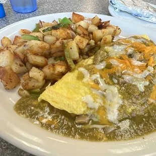 a plate of food on a table