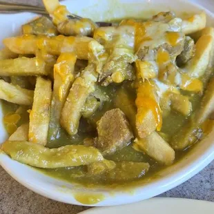 Chile Verde fries