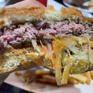 Medium well smokehouse burger - juicy and cooked perfectly