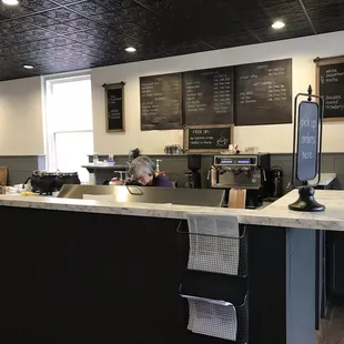 the counter