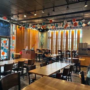 a woman sitting at a table