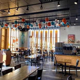 the interior of a restaurant