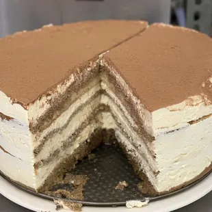 Tiramisu cake for dessert one night