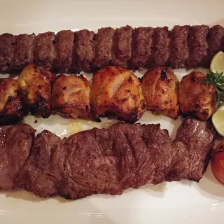 Barg - Joojeh - Koobideh (For 2)