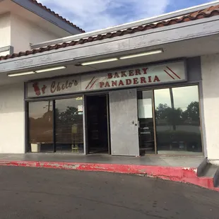 the front of the building