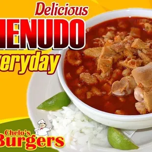 a bowl of chili with meat and rice