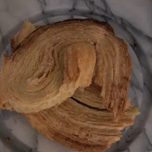 This Big Crispy pastry (broken apart here, don&apos;t know it&apos;s name) is incredible