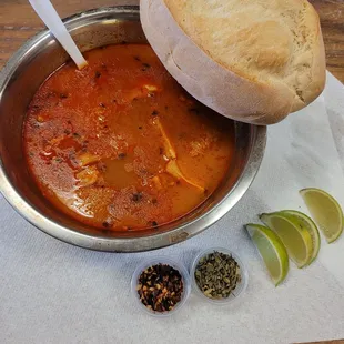 Menudo con un bolillo!!!!!!