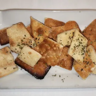 Some sort of warm chips for the table