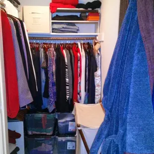 Large closet in the master