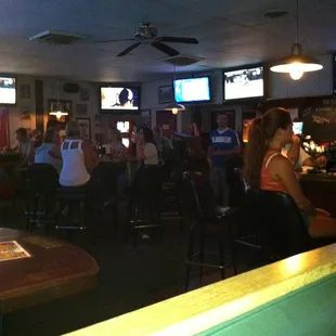 people sitting at the bar