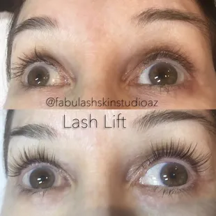 No extensions!!! Just a beautiful curled lash, lasts 6-8 weeks, no maintenance needed!