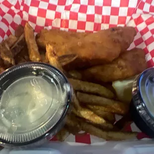 Fish and chips basket
